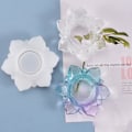 Miniatyrbilde 2 av 3: 2 stk Ornamentbrett Håndverksform Støpeformer DIY Silikon Lysestake Silikon Støpeform