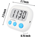 Miniatyrbillede 5 af 5: 6 Pak Digitale Køkken Timere til Madlavning Magnetisk Timer til Madlavning Høj Alarm Hvid Spisebord Timer