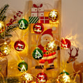 Miniatyrbillede 2 af 5: Julekugle Lysstreng 20 Fod 40 LED Eventyrlys Batteridrevet Vandafvisende Blinkende Julelys Bryllup Chr