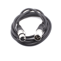 Pikkukuva 3 / 5: 2m XLR-kaapeli Mikrofonijohto Uros-Naaras Linja Stereo Ääni Adapteri Pistokkeet Musta