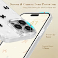 Miniatyrbillede 2 af 5: Cover til iPhone 14 Pro, Bling Glitter 3D Roset Telefon Cover Sødt Glitrende Krystalklart Roset Slim Blødt Holdbart Beskyttende Etui Sort Black iPhone 14 Pro