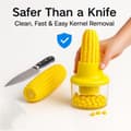 Miniatyrbild 4 av 5: Corn Peeler and Stripper with Built-in Bowl, Fast Corn Kernel Remover, Multifunctional Grater for Corn, Ginger, and Vegetables