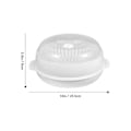 Pikkukuva 4 / 4: Mikroaaltouunihöyrystin Uuni Vihannesshöyrystin Keittiön Ruuanlaitto Mikroaaltouunihöyrystin Valkoinen 25.5X22.5X9CM