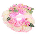 Miniatyrbilde 2 av 2: 1 Sett Hjerteformet Minneskrans Kirkegård Offertilbehør Simulert Krans Rosa 30X30X10CM