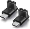 Miniatyrbillede 1 af 5: 2 stk USB-C Type C han til hun adapter 90 grader op og ned