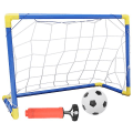 Miniatyrbild 1 av 5: 1 Set Utomhus DIY Fotbollsleksak Kit Fotbollsmål Nät Fotboll Montera Rör Tillbehör Inflator
