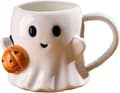 Pumpkin Cup, Halloween Ghost Mug, Halloween Cup, High-Quality Ceramic Construction, Comfortable Handle and Easy Grip