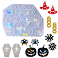 Miniatyrbillede 2 af 5: Ørestik Resinform, Holografisk Nøglering Charm Form Diy Resin SmykkeformB