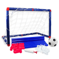 Miniatyrbillede 4 af 5: 1 Sæt Udendørs DIY Fodbold Legetøjssæt Fodboldmål Net Fodbold Samle Rør Tilbehør Pusteenhed