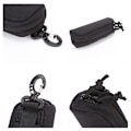 Miniatyrbillede 3 af 4: Molle Brilleglaspose Solbril Etui Militær Talje Pakke Taske Utility Edc Pose Sort Farve