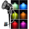 Pikkukuva 4 / 4: Pihavalaisin, RGB-valokeila, 8W LED-ulkovalaisin, Puutarhavalot kaukosäätimellä, 2-in-1 Patio