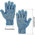 Miniatyrbilde 2 av 5: 2 Par Mikrofiber Støvmotter Fleksible Og Praktiske Støvhansker Mørk Blå+gul
