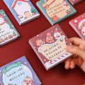 Miniatyrbillede 3 af 5: Julemanden Klassisk Jule-Memo Pad Sød Lomme-Memo Pad Mini Skrivebog Julemanden