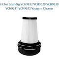 Miniatyrbillede 3 af 5: 3-pak Filter til Grundig Vch9832 Vch9629 Vch9630 Støvsuger