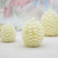Miniatyrbilde 5 av 5: Furu-kongle Lys, Flammeløse Flimrende LED-telys, Julelys For Fest Hjem Decorwhite (2 stk)