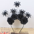 Miniatyrbilde 5 av 5: Edderkopp Hodebånd Halloween Hodeplagg og Krone Halo Blomst Hodebånd Jenter Mørk grå