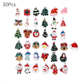 Miniatyrbillede 1 af 5: Julepynt Mini Harpiks Ornament Juledekoration Miniature Snemand Julemand Hængende Håndværk