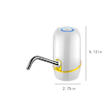 Miniatyrbild 3 av 5: 5 Gallons Vattenflaskedispenser, USB-Laddningsbar Vattenflaskepumps, Bärbar Vattenflaskedispenserpump för Camping