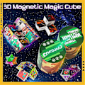 Miniatyrbilde 2 av 5: 3D Formbar Magnetisk Rubiks kube Håndflip Puslespill Stressavlastning Angst Fidget Leke Gave til Barn