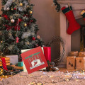 Pikkukuva 5 / 5: 3D Pop Up Joulukortti Merry Christmas Kortti 3D Taittuva Joulukortti Joulukortteja Kirjekuorilla 3D Kortti Käsintehty Lahjakortti Savupiippu