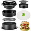 Miniatyrbild 1 av 3: Köttfärsform 4 Köttformatsformar Köttfärs Press Hamburger Press Burger Press Burger Press 50 Hamburgerpapper