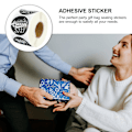 Miniatyrbilde 3 av 4: 1 Rull med 500 stk 2021 Graduation Candy Emballasjepose Forseglingsklistremerker Selvklebende Dekaler Sølv 63.8x Sliver 6 3.8x3.8x0.01cm