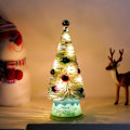Miniatyrbild 2 av 5: Miniatyrjulgran med snötäckta tallnålar, julgranskulor, dekorationsgran med LED-lampor, konstgjord förbelyst julgran för K