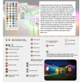 Miniatyrbilde 5 av 5: LED-lysstripe 5050 sett med innebygd IC-atmosfæremusikkmarkise Tuya-kontroller lysstripe EU-plugg