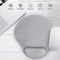 Miniatyrbillede 5 af 5: Ergonomisk Musmåtte Med Håndledsstøtte Musmåtte Med Håndledsstøtte Til Hjemmekontor Spil Arbejde Computer Bærbar Relieff For Smerter Med Skridsikker Pu-base 1 Stk