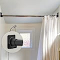 Miniatyrbillede 5 af 5: 4 Pak Selvklæbende Bruseforhængsstangsholdere - Væghængt Bruseforhængsstangsholder Medfølger Ikke