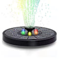 Miniatyrbilde 1 av 5: Solcelled Vannfontene, Solcelled Fontene Pumpe med Batteri, Vannfontene Solcelle Fuglebad Fontener, Solcelled Fontene Pumpe