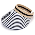 Miniatyrbillede 1 af 3: Dame Visor, Anti UV Visor Hat, Visor Hat, Bredbremmet Strandhat, Solbeskyttende Hat, UPF50+, til Udendørs Fritid, Strandrejser, Løbeture