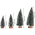 Miniatyrbilde 2 av 5: Liten Grønn Kunstig Juletre Borddekorasjon Med Mini Julepynt For Juledekorasjon Bord Skrivebord Gave Trejuletrær