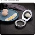 Miniatyrbild 3 av 5: MINKUROW Äggskärare i rostfritt stål för ägg och ägg med 2 i 1 slitstarka metallskivor