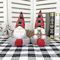 Miniatyrbillede 4 af 5: Håndlavet Jul Svensk Tomte Gardin Spænde Tie Holder Dekoration Hjem Soveværelse OrnamentA