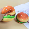 Miniatyrbillede 3 af 3: Langsomt Stigende Squishy Legetøj Hamburger Legetøj Decompress Strækning Stress Squishy Legetøj Langsomt Stigende Klem Legetøj Til Børn