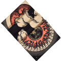 Miniatyrbillede 4 af 4: Troldmandsskalletæppe Tarot Sol Iris Tæppe Sol og Måne Tæpper Sort Chakra Tæppe Stjerner og Sky Tæppe til Værelse 70*