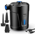 Miniatyrbillede 2 af 5: Elektrisk Luftpumpe, 5200 mAh Genopladeligt Batteri, Mini Elektrisk Luftpumpe med 4 Luftdyser, Hurtig Oppustning til Oppustelig Båd/Luftmadras