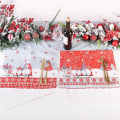 Miniatyrbild 3 av 5: Jultomte Nisse Älg Julbordstablett Rektangulär Julbordstablett Grå
