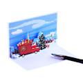 Miniatyrbild 3 av 5: Julhälsningskort 3D Pop Up-kort med kuvert vykort festinbjudan