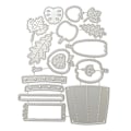 Miniatyrbillede 1 af 5: Julemønster Skæremal Skabelon Fantastisk Scrapbog Embossing Skabelon 1948A