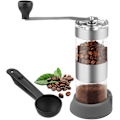 Miniatyrbillede 1 af 5: Manuel Espresso Kaffeebønnekværn - Bærbar Krydderikværn i Rustfrit Stål & Synlig Manuel Kaffegrinder Nem at Bruge