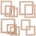 Miniatyrbilde 4 av 5: 10 stk Dukkehust Mini Rammer Bilde Rammer DIY Håndverk Miniatyr Dukkehust Dekorasjoner 4.3X4.3X1.5C