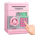 Miniatyrbillede 3 af 4: Spargris til Piger 4-11 År, Sikker, Julegave til Børn Elektronisk Bank til, ATM'er til Pengeopsparingsboks, Pink