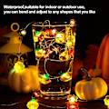 Miniatyrbild 4 av 5: Höstdekoration för hemmet - Ljuskedja, tacksägelse, halloween, jul, födelsedag, höstdekorationer inomhus och utomhus, 3 meter 30 LED 3D pumpa, lönnlöv, ekollon, bröllop