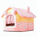 Miniatyrbilde 3 av 3: Griseforsenget Cuddle Cave Varmt Fleece Koselig Hus Seng Pute Bur Rede for Små Dyr Ekorn Chinchilla