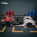 Miniatyrbillede 4 af 5: Byens Berømte Formel Racing Teknisk Bil Byggeklodser Ekspert Teknisk Bil Sæt Byggeklodser Samlet Legetøj Gave til Børn
