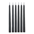 Miniatyrbillede 1 af 5: 6 elektroniske stearinlys, LED-lys, sorte lys, Halloween-lys, Halloween-flammeløse lys, voksbatterier, c