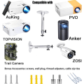 Miniatyrbilde 2 av 5: Mini Projektorfeste Universal Projektor Tak- og Veggfeste 360° Rotasjon Projektor Stativ Kompatibel med Projektorer