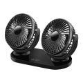 Miniatyrbillede 1 af 5: Bilventilator, Autobil Klipventilator, Kraftfuld Stille Ventilation, Elektrisk Bilventilator med Komfortabel USB-Stik til Bil/Køretøj (Dobbelt)